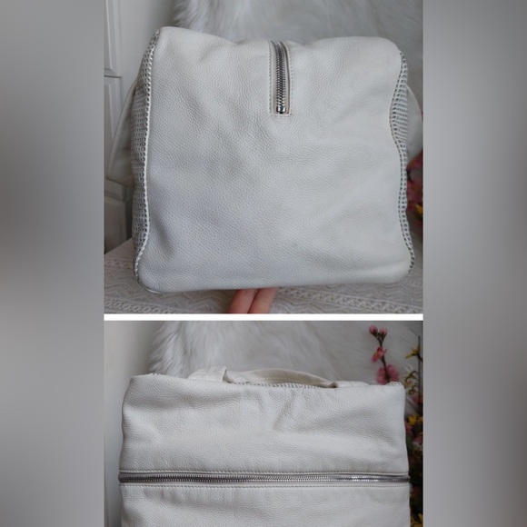 CHANEL White Caviar Leather Perforated CC Bowler Bag - Picture 6 of 10